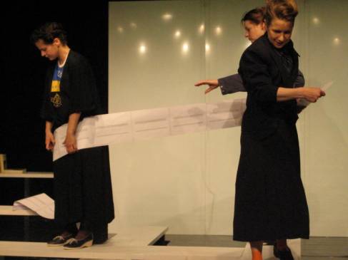 Acting on stage